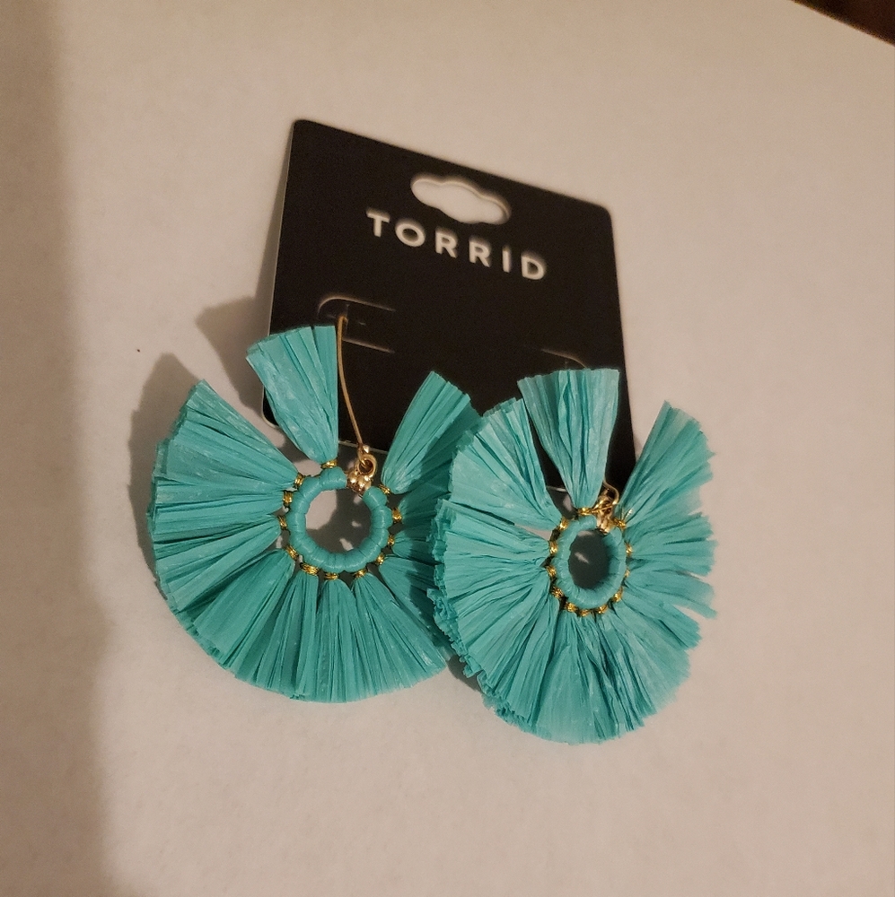Torrid Teal Earrings NWT